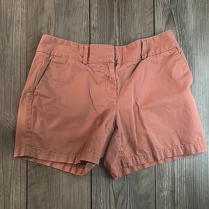 Loft rust khaki shorts, size 6